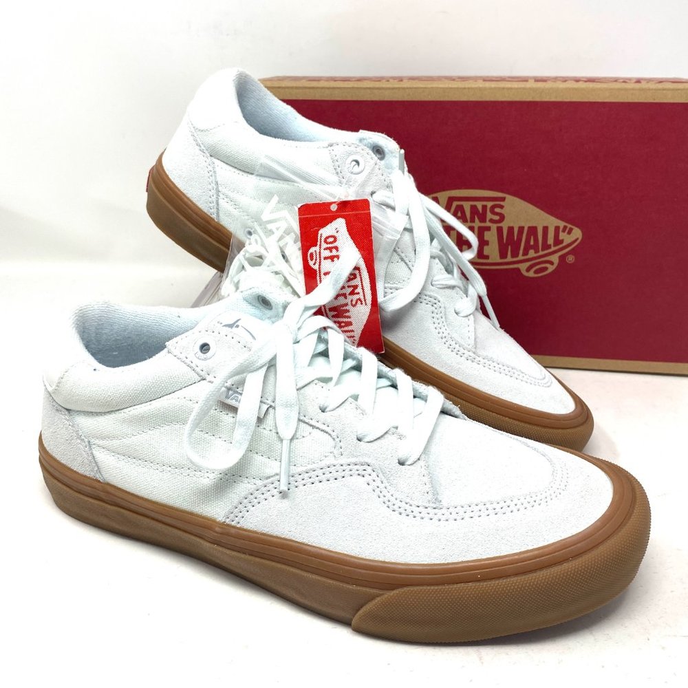 🍃March Sale🍃 VANS Roman Pro Pearl Gum Suede Canvas Women’s Size 9 VN0A4TZCW8S - Picture 12 of 14